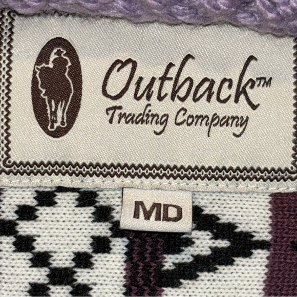 Outback Trading Company Women's Sierra Jacket Patterned Sweater Size M - Picture 2 of 9